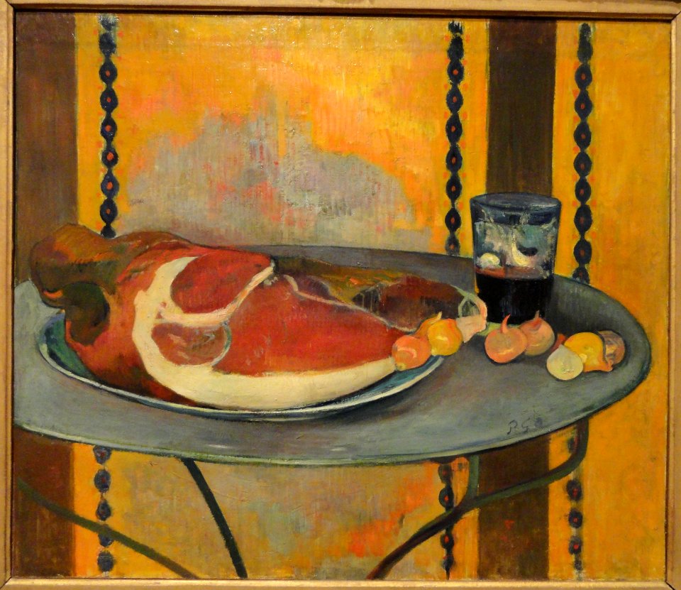 Still Life with Ham, Paul Gauguin, 1889 - Phillips Collection - DSC04802