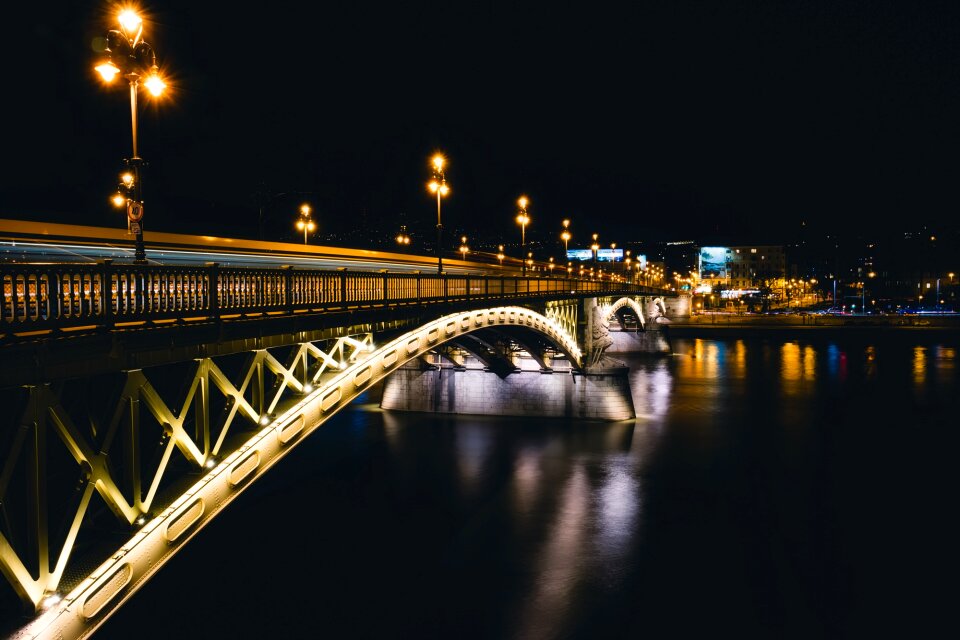 Urban danube river water photo