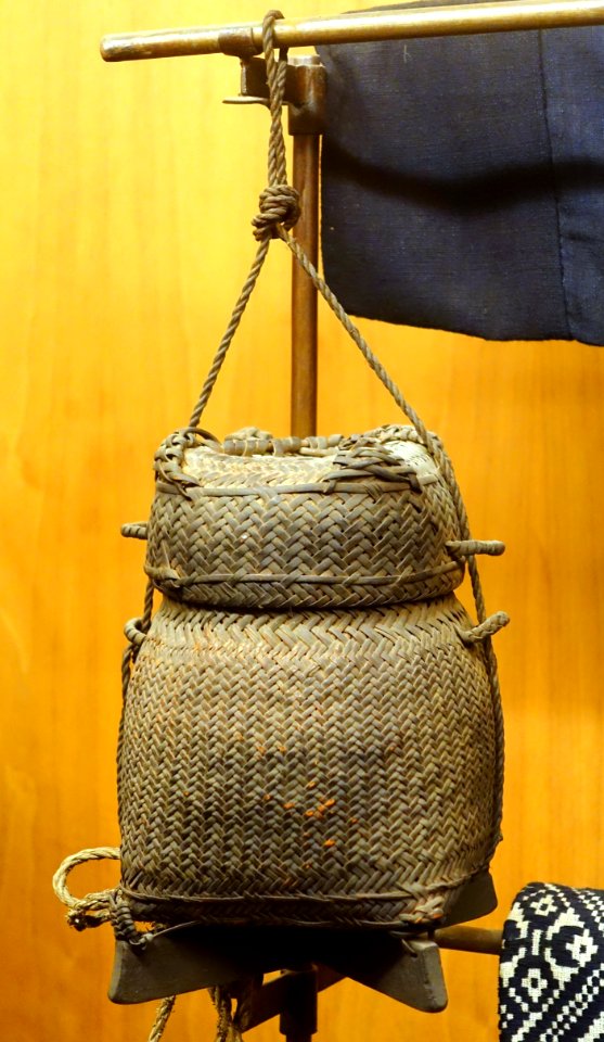 Sticky rice basket, Lao - Vietnam Museum of Ethnology - Hanoi, Vietnam - DSC02895
