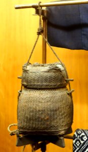 Sticky rice basket, Lao - Vietnam Museum of Ethnology - Hanoi, Vietnam - DSC02895