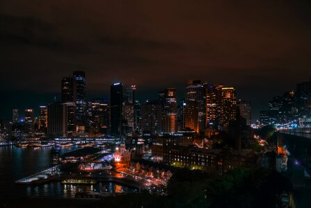 Urban cityscape night photo