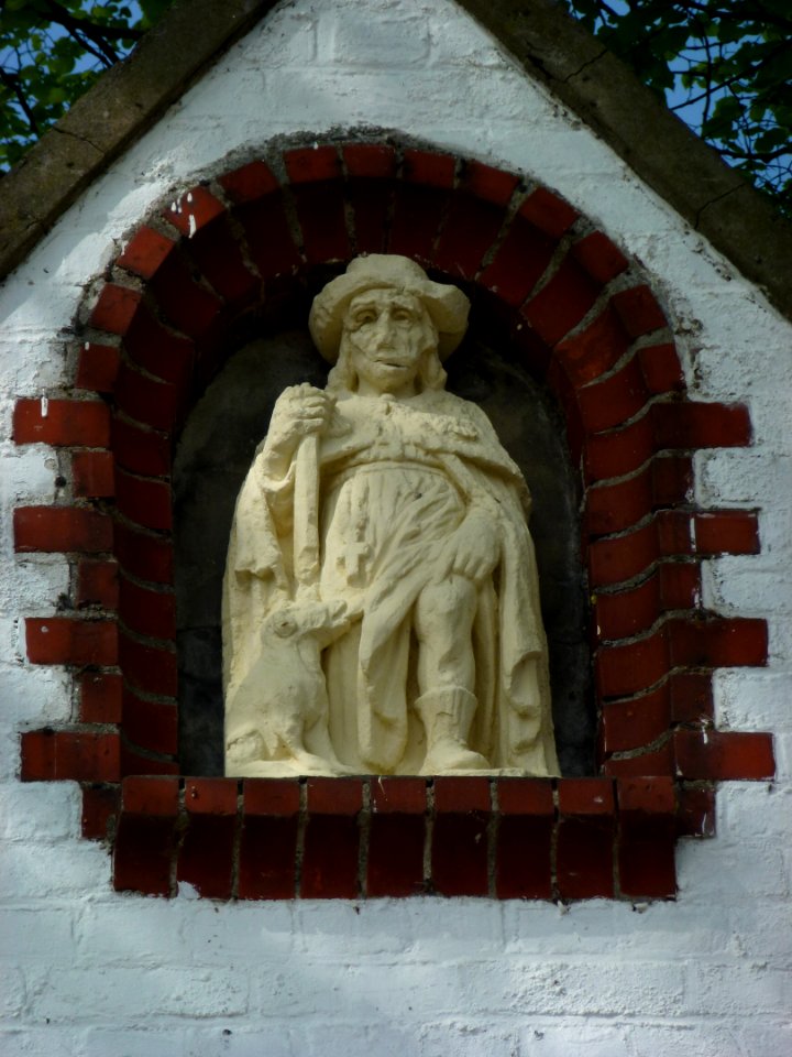 Stevensweert (Maasgouw) St.Rochuskapel beeld St.Rochus buiten