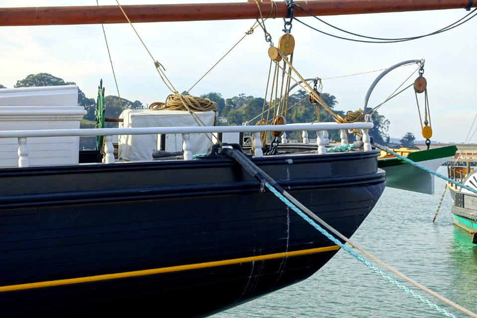 Stern - C.A. Thayer (ship, 1895) - Hyde Street Pier - San Francisco, CA - DSC02195
