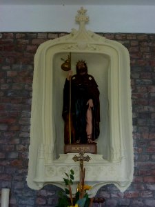 Stevensweert (Maasgouw) St.Rochuskapel beeld St Rochus binnen