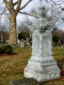 Stewart Monument, Chartiers Cemetery, November