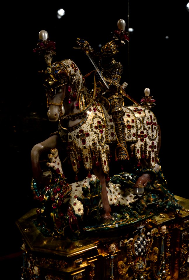 St-Georgs-Statuette Schatzkammer Munich 24102016 2