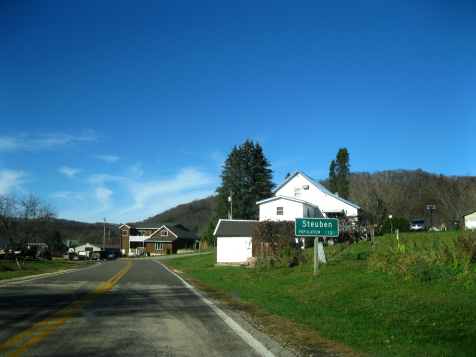 Steuben, WI from the south
