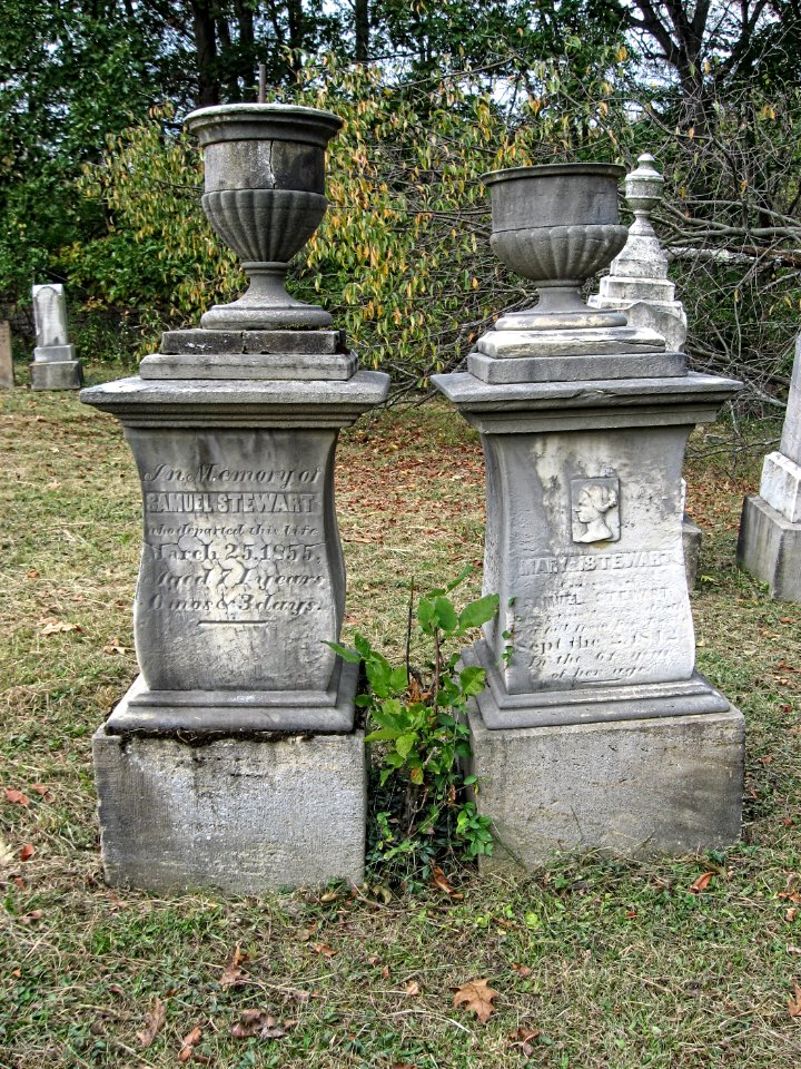 Stewart (Samuel and Mary), Bethany Cemetery, 2015-10-09, 01