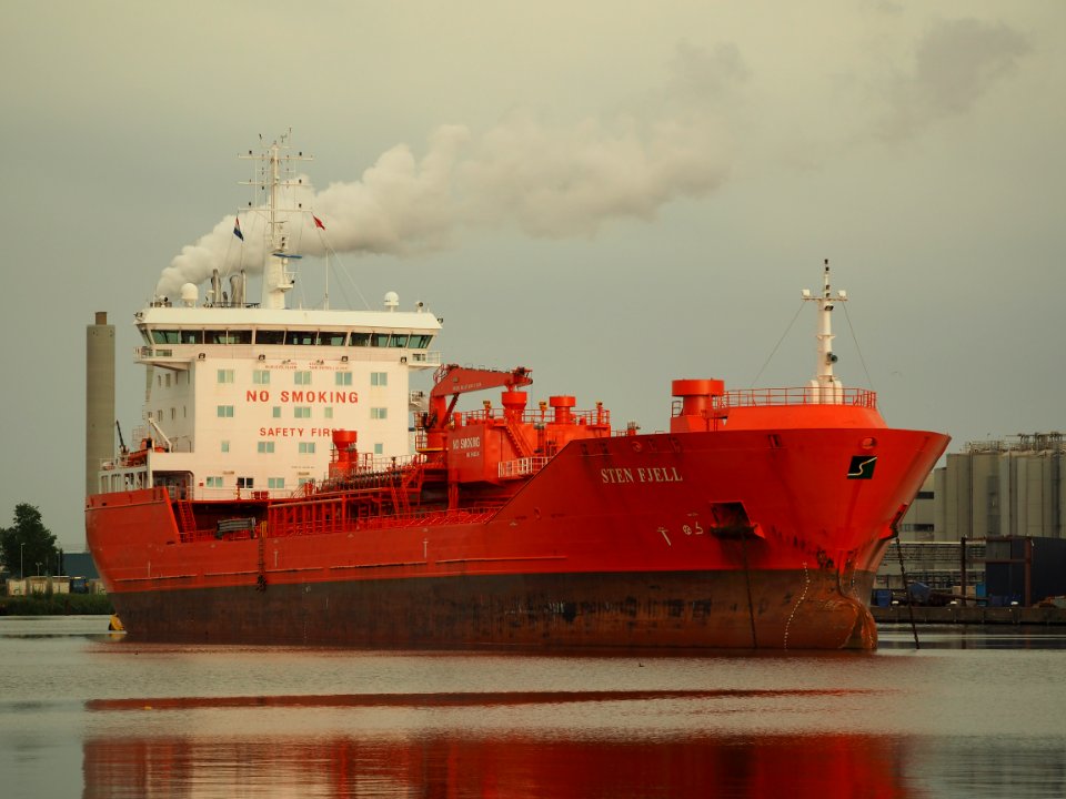 Sten Fjell (ship, 2010) IMO 9460241 at the Hornhaven, Port of Amsterdam