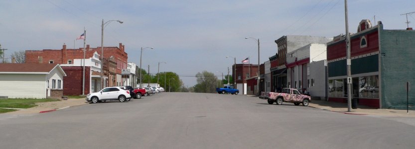 Sterling, Nebraska Broadway from Washington face E 1