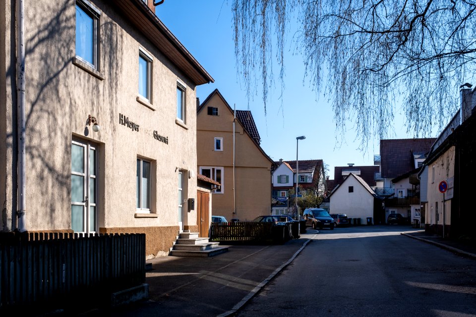 Stephanstraße in Tübingen Blickrichtung Norden in die Sieben-Höfe-Straße