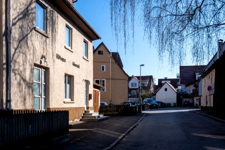 Stephanstraße in Tübingen Blickrichtung Norden in die Sieben-Höfe-Straße