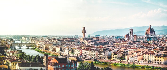 Tuscany panorama towers photo