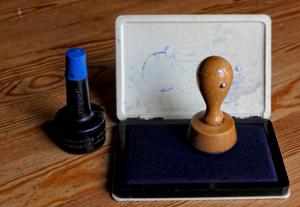 Stempel, Stempelkissen, Stempelfarbe