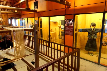 Stilt house interior, Black Thai - Vietnam Museum of Ethnology - Hanoi, Vietnam - DSC02803