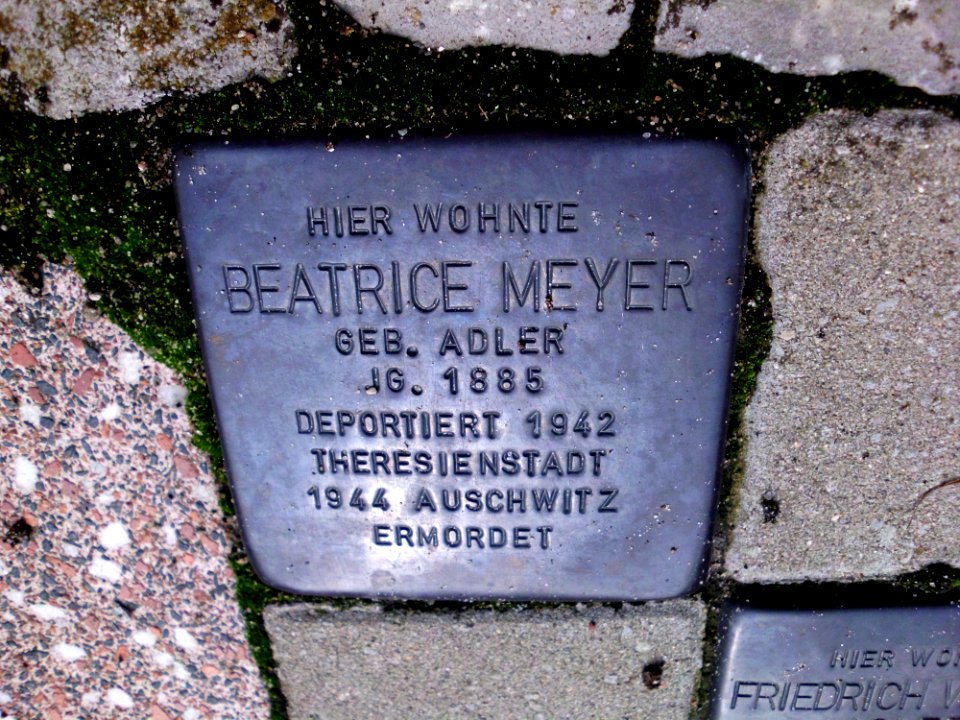 Stolperstein Beatrice Meyer 2