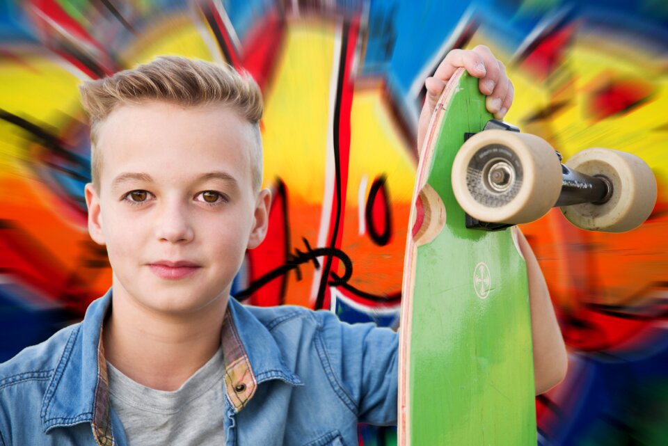 Juged portrait graffiti