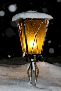 Snow winter dark
