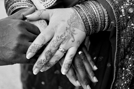 Henna marriage man photo