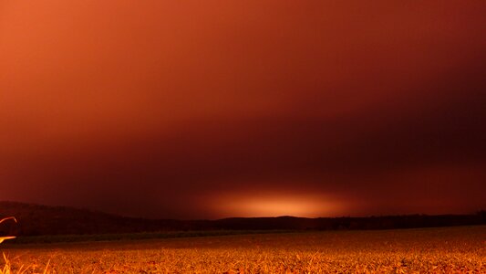 Night sahara dust strange orange sky