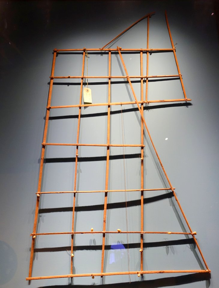 Stick chart, Marshall Islands, collected 1884 - Etnografiska museet - Stockholm, Sweden - DSC00856