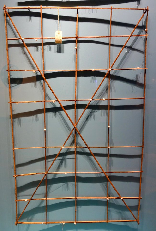 Stick chart, Marshall Islands, collected 1884 - Etnografiska museet - Stockholm, Sweden - DSC00854