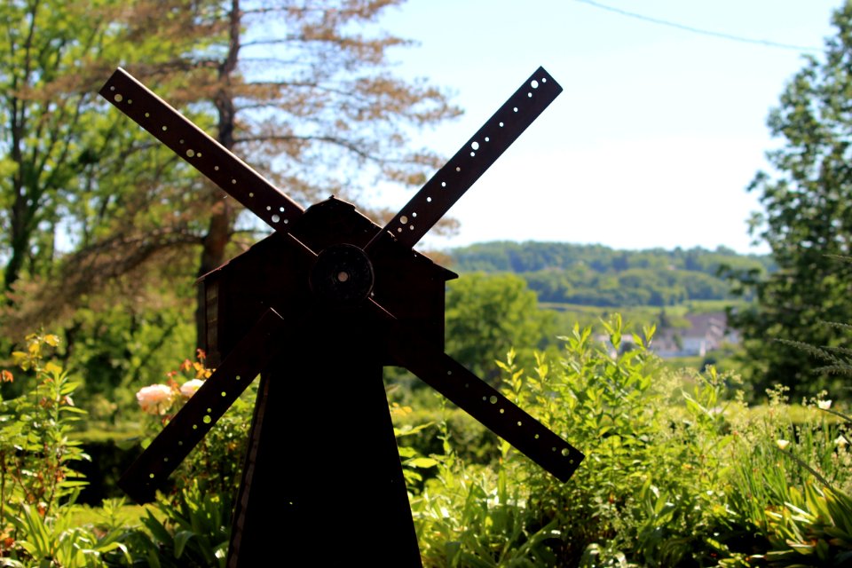 Steel windmill in Amsterdam, New York