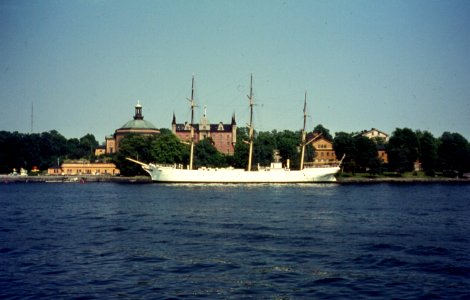Stockholm zicht op Skeppsholm