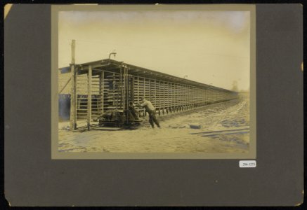 Steenfabriek natuurdrogerij nieuwe wijze van transport en drogen, Bestanddeelnr 256-1273