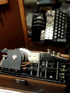 Stecker (plugboard) with ENIGMA - National Cryptologic Museum - DSC07764