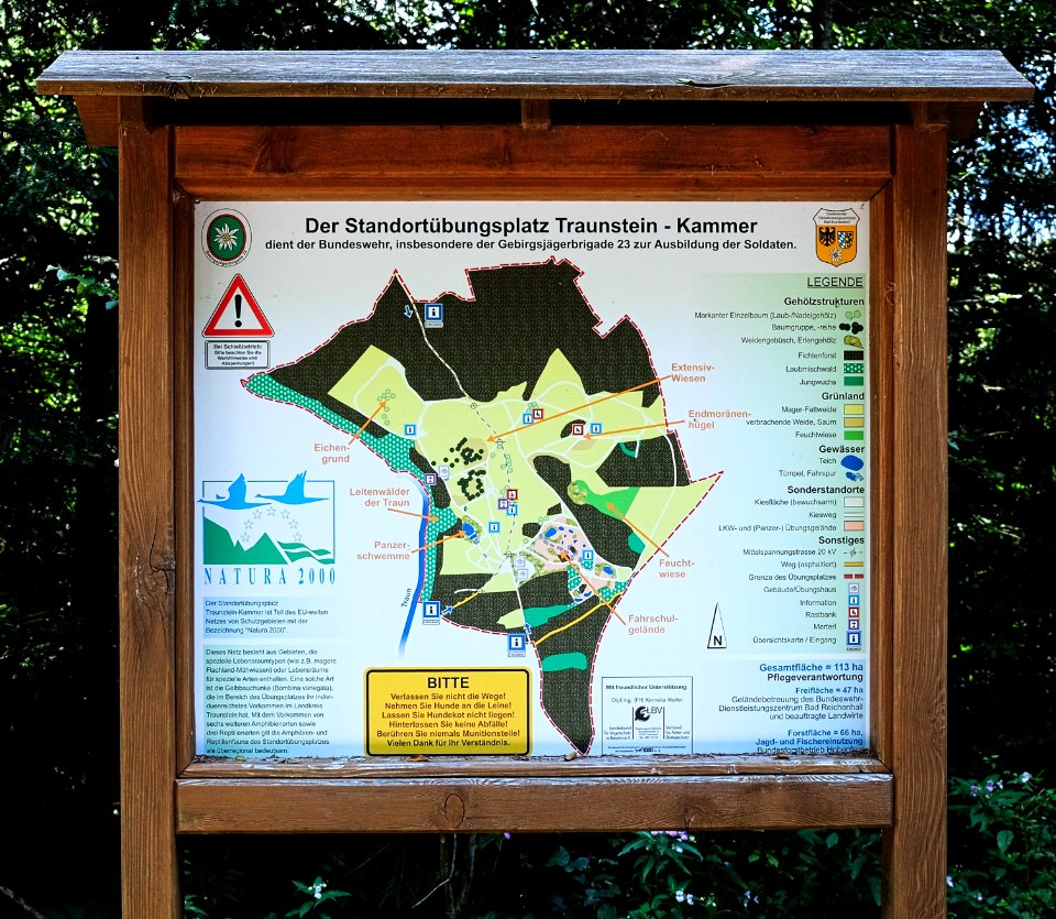 StOÜbPl Traunstein Infotafel