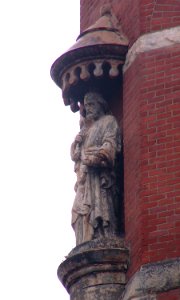 Statue, St Adalbert, South Side, Pittsburgh, 2020-01-25, 04