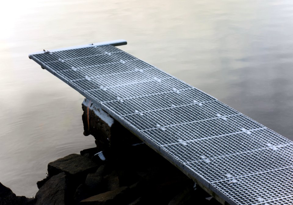 Steel grate jetty by Brofjorden 1