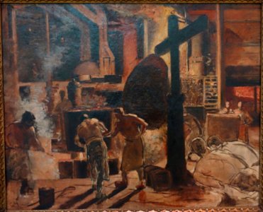 Steel Foundry by Constantin Meunier, undated - Museum M - Leuven, Belgium - DSC05356