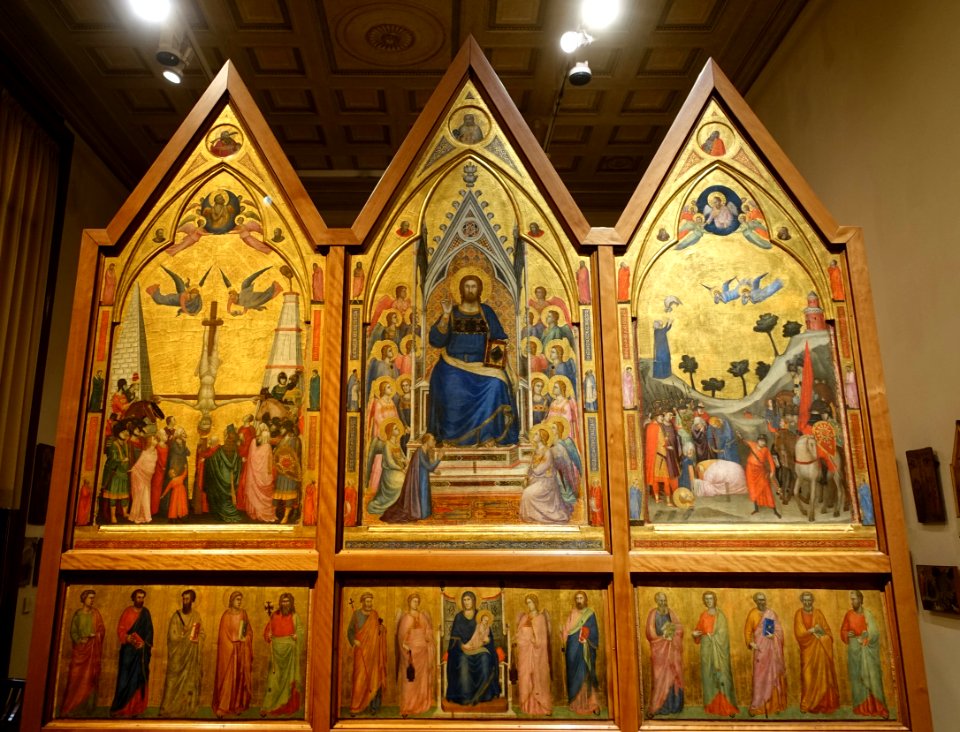 Stefaneschi Triptych, by Giotto di Bondone and assistants, c. 1320-1325 - Pinacoteca Vaticana - Vatican Museums - DSC01205