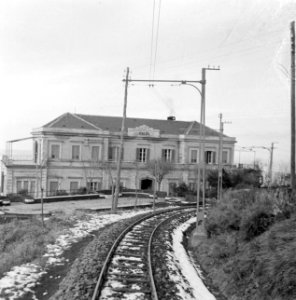 Stationsgebouw voor het treintje naar de Vesuvius bij Napels, Bestanddeelnr 191-1372
