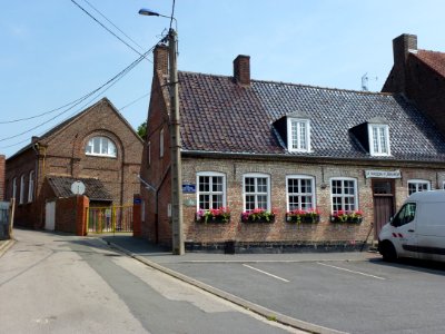 Steenbecque (Nord, Fr) la maison flamande, (ancienne) école