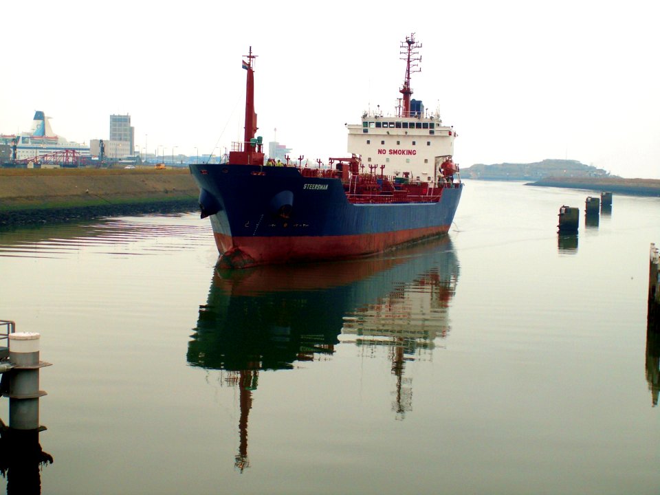 Steersman at the locks of IJmuiden, Port of Amsterdam 02-Feb-2006