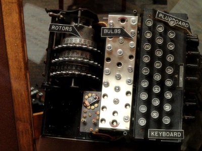 Stecker (plugboard) with ENIGMA - National Cryptologic Museum - DSC07765