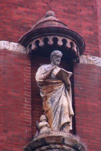 Statue, St Adalbert, South Side, Pittsburgh, 2020-01-25, 01