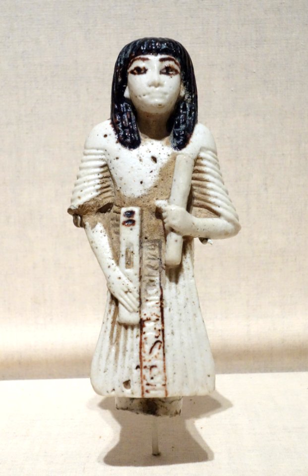 Statuette of Hori - Egypt, New Kingdom, Dynasty XIX, c. 1295-1185 BC, faience - Brooklyn Museum - Brooklyn, NY - DSC08735