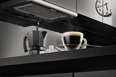 Cup dark espresso photo