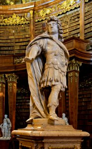 Statue Charles VI Prunksaal P P Strudel