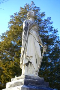 Statue with anchor - Spencertown Cemetery - Austerlitz, New York - DSC07616