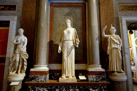 Statues in the Egyptian Room - Galleria Borghese - Rome, Italy - DSC04865