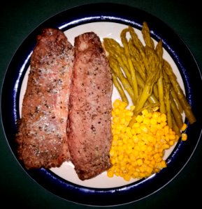Steak, asparagus, and corn - Fourth of July celebration - Massachusetts photo