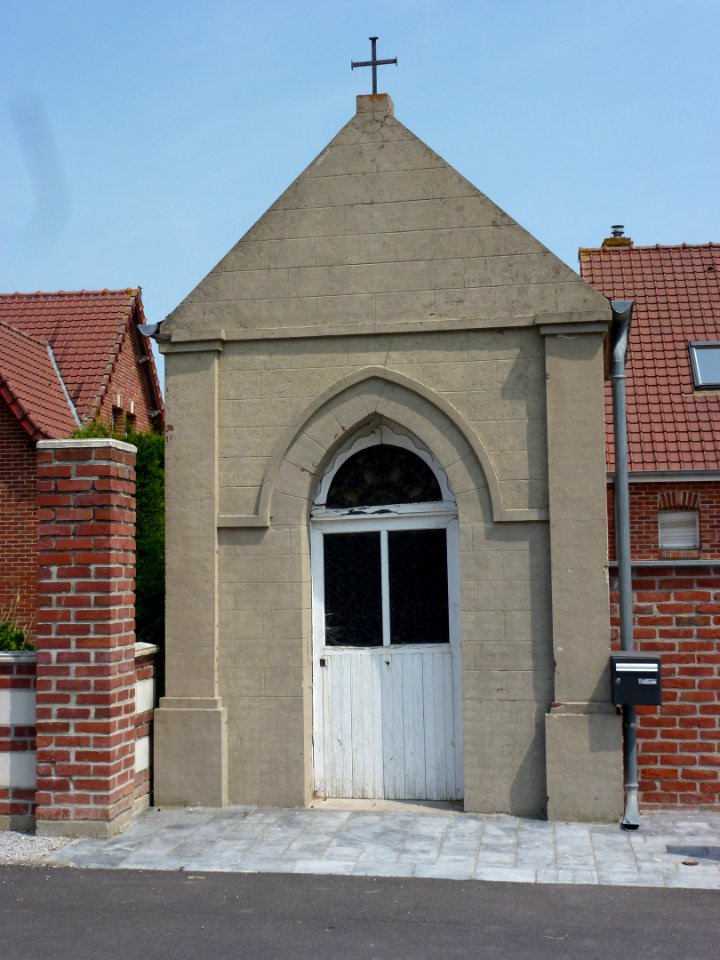 Steenbecque (Nord, Fr) oratoire Rue au Bois