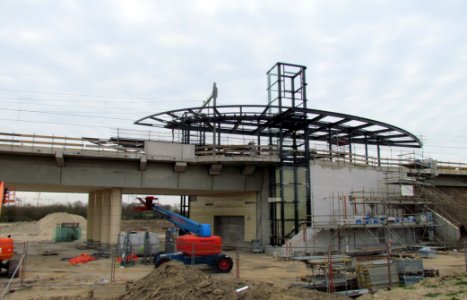 Station Nijmegen Lent in aanbouw