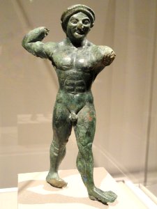 Statuette of an Athlete, about 510-500 BC, Greek, Peloponnesian, bronze - Cleveland Museum of Art - DSC08194