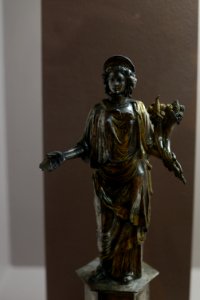 Statuette en argent doré de l'Abondance - Musée gallo-romain de Fourvière